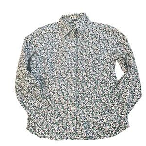 Talbots floral button down-16